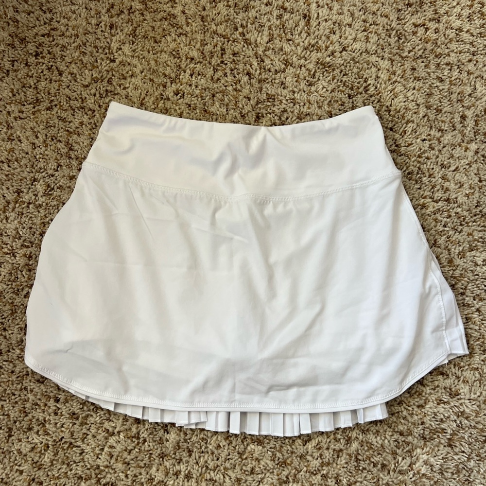 White Pleated Tennis Skirt